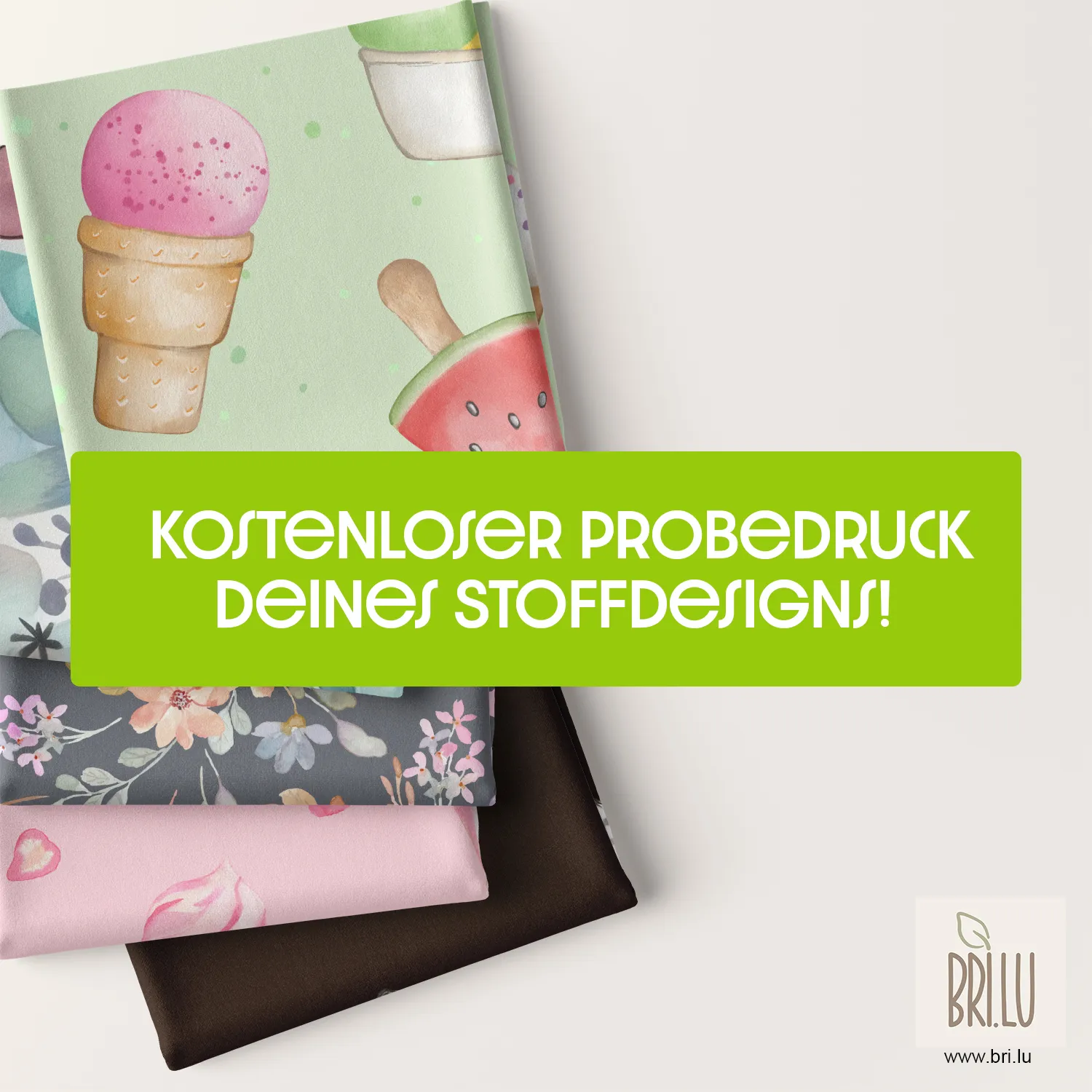 1€ Probedruck deines Stoffdesigns Sahne, Nachtisch, Essen, Eiscreme