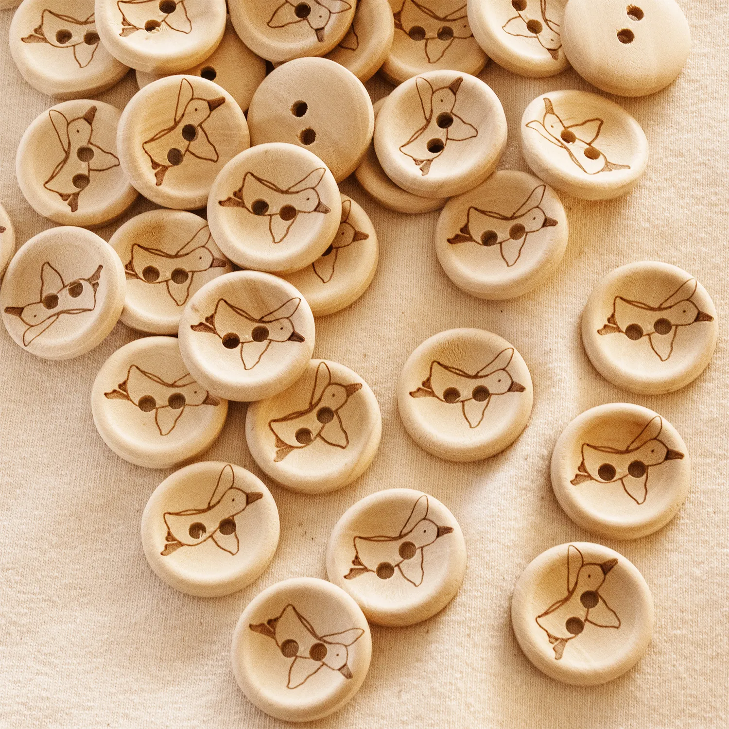 Holzknopf Goose Journey