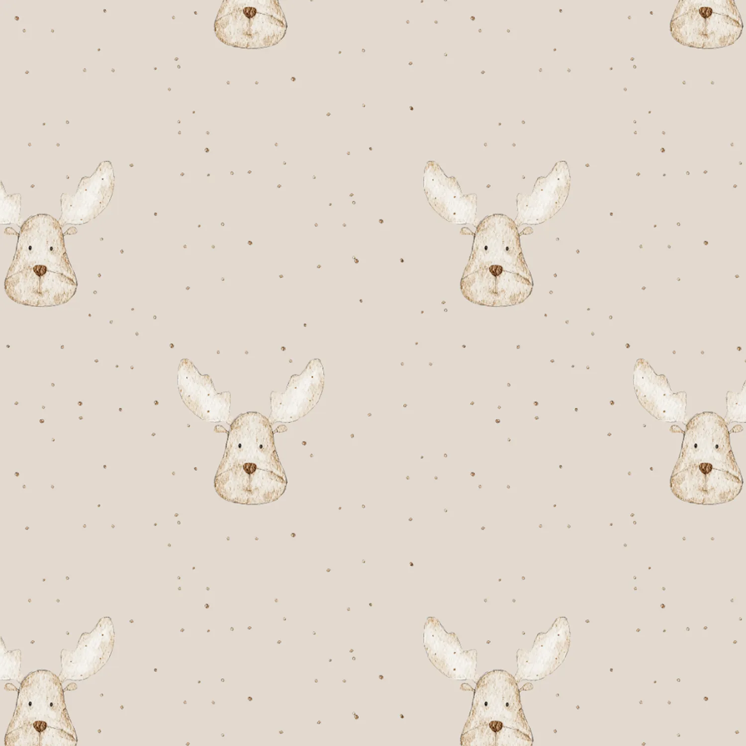 Bri.Lu Stoff Snowy Reindeer (Bio)