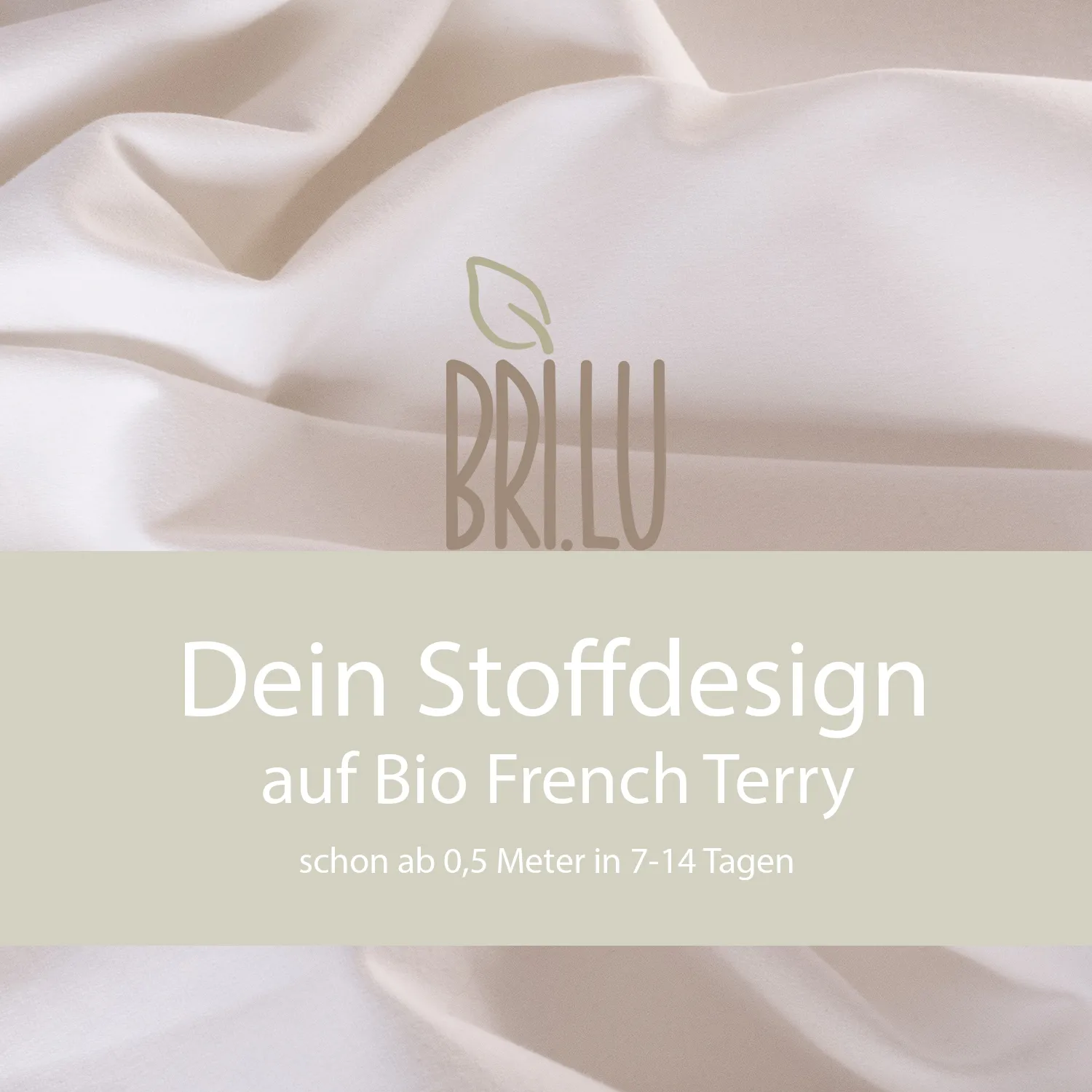 Eigenes Stoffdesign drucken auf Bio French Terry Eigenes Stoffdesign drucken auf Bio French Terry