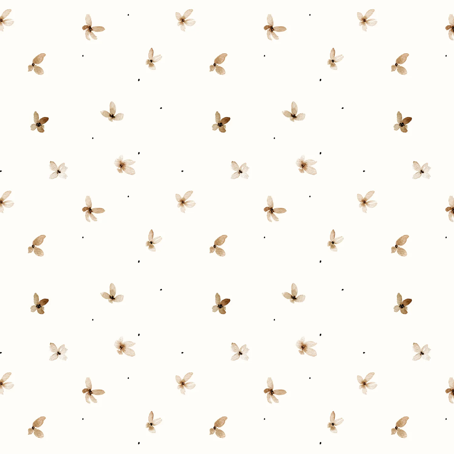 Bri.Lu Stoff Flowers and Dots (Bio)