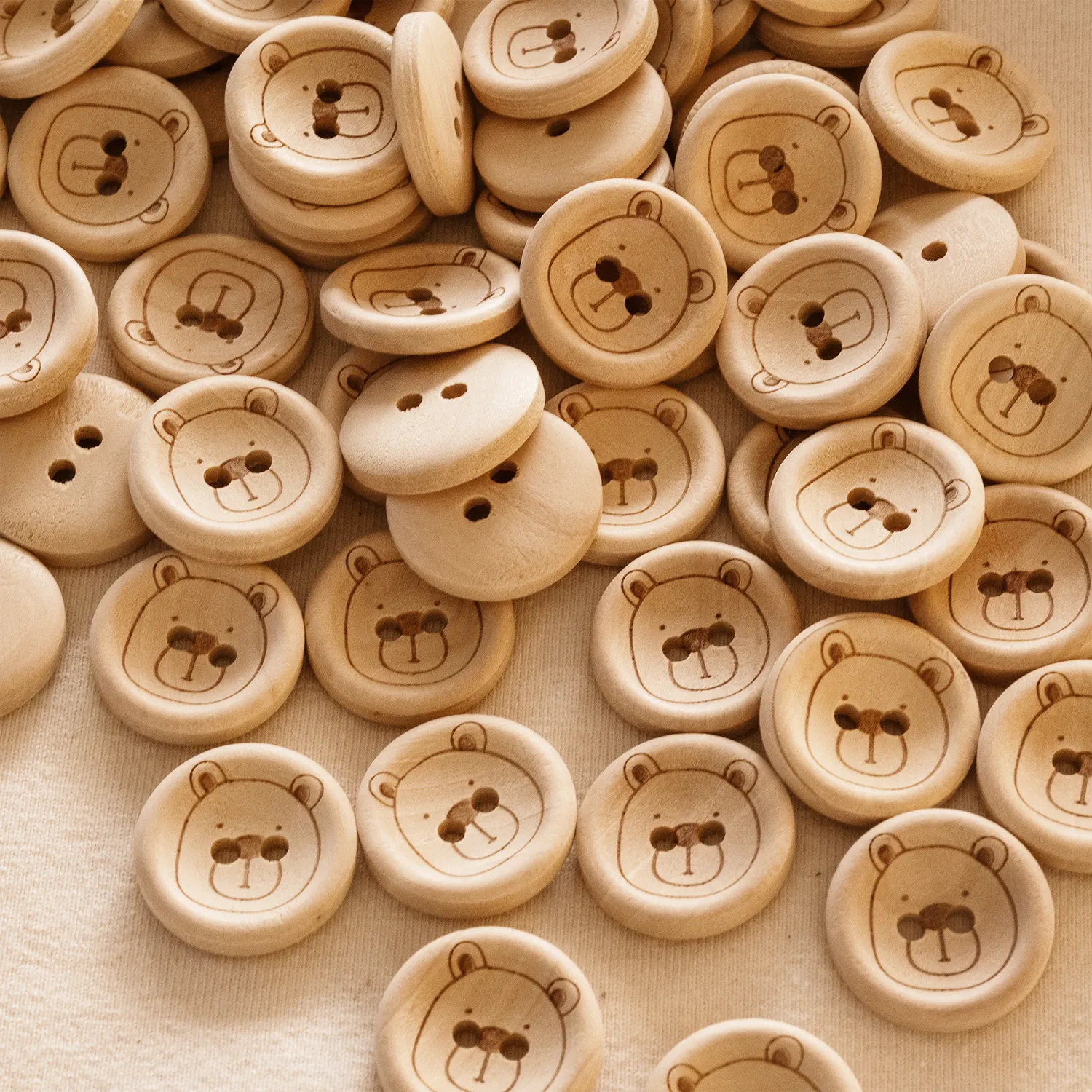 Holzknopf Grizzly Power